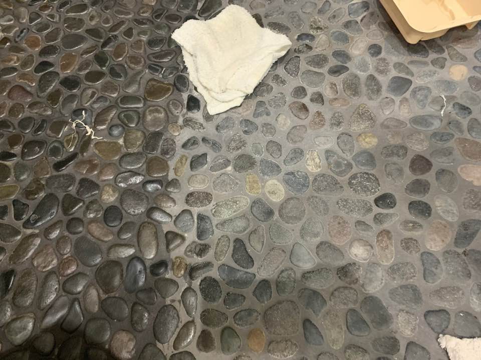 Pebble Shower Polished Stone